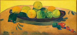 Still Life with Fruit and Peppers by Paul Gauguin