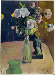 Still Life with Roses and Statue