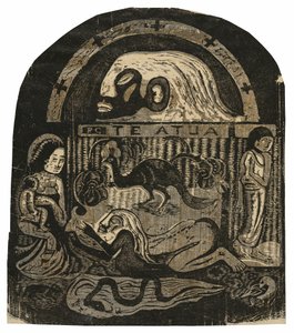The God, from the Suite of Late Wood-Block Prints by Paul Gauguin