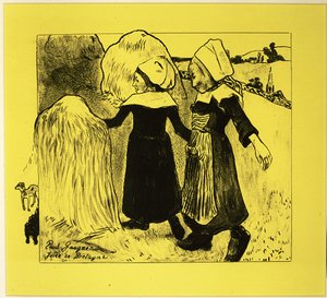 The Joys of Brittany, from the Volpini Suite: Dessins lithographiques by Paul Gauguin