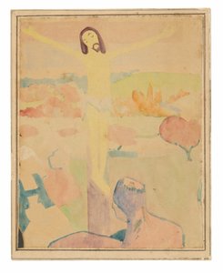 The Yellow Christ, Female Bather Wading through a Brook