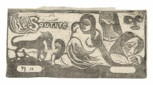 Three People, a Mask, a Fox, and a Bird, headpiece for Le sourire