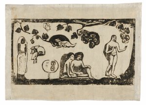 Women, Animals, and Foliage, from the Suite of Late Wood-Block Prints