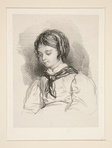 Bust of a Little Girl by Paul Gavarni