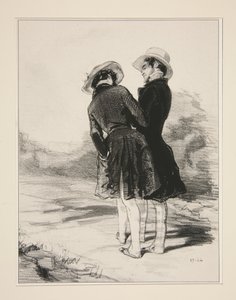(Really?... - Yes, my dear.) by Paul Gavarni
