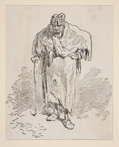 Old Beggar Woman by Paul Gavarni