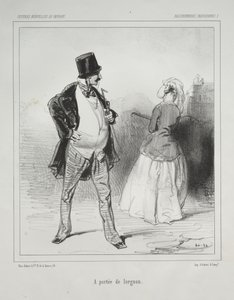 Parisian Nonsense: Within Reach of the Opera Glass by Paul Gavarni