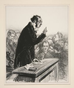 Before the Invention of Writing, Gentlemen, All Peoples Spoke the Same Language... by Paul Gavarni