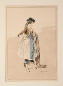 Costume by Gavarni, Executed by Moreau by Paul Gavarni