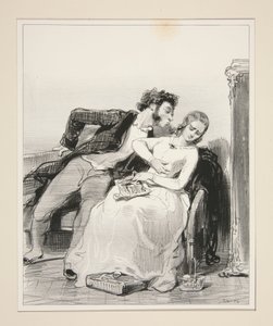 What Makes the Qualities of the Husband One Loves Makes the Faults of the Husband... by Paul Gavarni