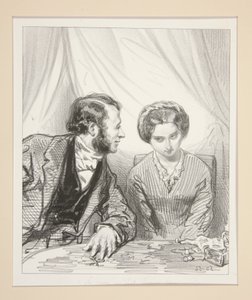 How Badly You Lie, My Dear. by Paul Gavarni