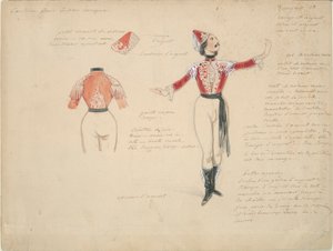 Costume Study for Male Gypsy by Paul Gavarni