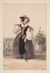 Spanish Woman by Paul Gavarni
