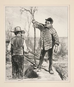 And how much will Monsieur ask per year, as a gardener boy? by Paul Gavarni