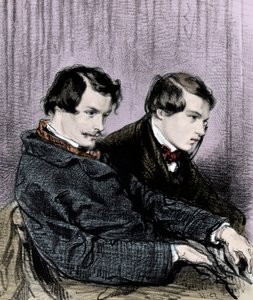 Goncourt Brothers in a Box at the Theatre