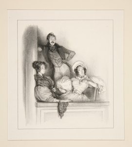 The Box of the Bouffes by Paul Gavarni