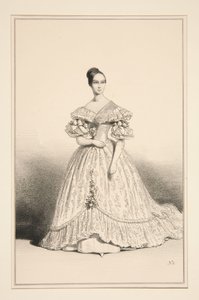 Princess Helene, Duchess of Orleans by Paul Gavarni