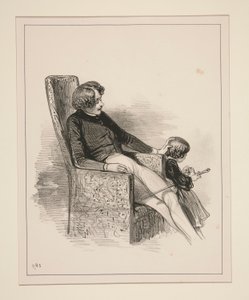 The Cane That Papa Found by Paul Gavarni