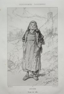 Milkmaid by Paul Gavarni