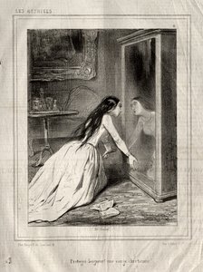The Actresses: Protect, Lord! A Christian Virgin by Paul Gavarni