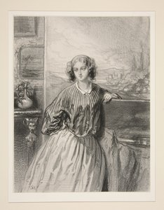 The Women Artists / Madame E. de B... by Paul Gavarni