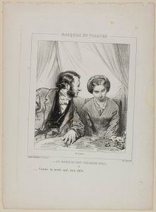 Husbands Always Make Me Laugh: How Badly You Lie, My Dear by Paul Gavarni