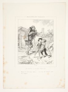 Misery and Mercy! Young Childhood! by Paul Gavarni
