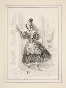 Mlle. Dejazet by Paul Gavarni