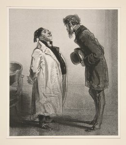 Sir...I come on behalf of a friend who...who is...imprisoned in Clichy... by Paul Gavarni