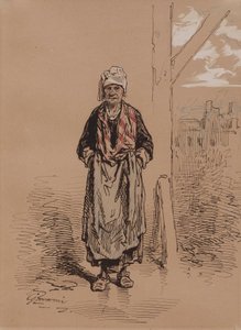 Old Woman by Paul Gavarni