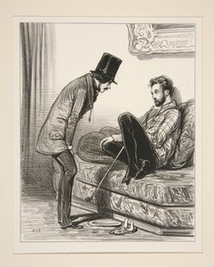 Louis de Vincennes Has Just Been Brought Back, with Two Broken Ribs!... by Paul Gavarni