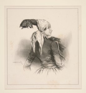 Peasant Woman of Altenburg by Paul Gavarni
