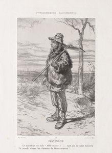Parisian Physiognomy: Street Sweeper by Paul Gavarni