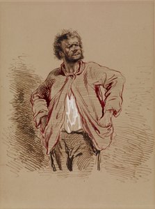 Peasant by Paul Gavarni
