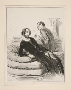 Dressing Gowns by Humann, Tailor, Rue Neuve-des-Petits-Champs. Shirts by Durousseau. Curiosities of Mombro (sic.) by Paul Gavarni