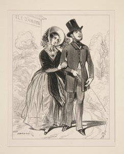 Nothing Weighs on the Arm Like the Woman One No Longer Loves. by Paul Gavarni