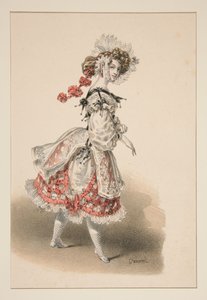 Soubrette by Paul Gavarni