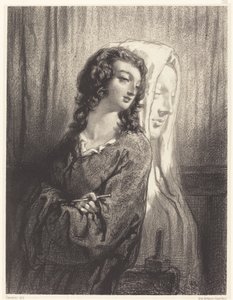 The Model and the Figure by Paul Gavarni