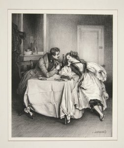 A Private Room at Petron by Paul Gavarni