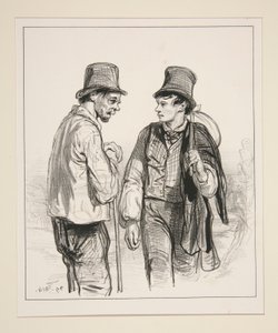Go to Paris, Jean, go earn your living, boy by Paul Gavarni