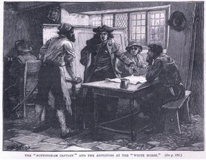 The Nottingham Captain and the agitators at the White Horse AD 1817 by Paul Hardy
