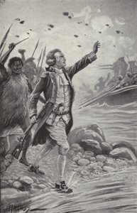 The Fatal Fight with the Natives of Owhyee by Paul Hardy