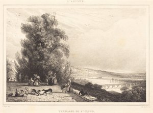 Terrace of Saint-Cloud by Paul Huet