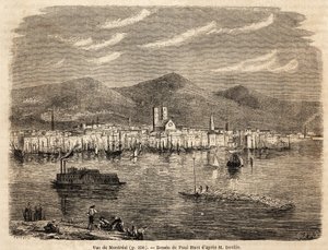 View of Montreal by Paul Huet