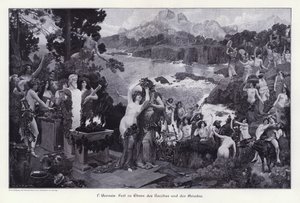 Feast in Honour of Bacchus and Ariadne by Paul Jean Gervais