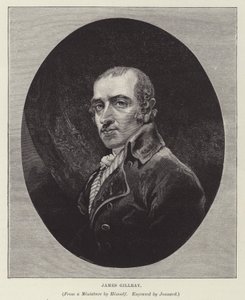 James Gillray, English caricaturist, satirist and printmaker by Paul Jonnard