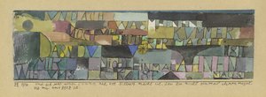Ah, How My Pain is Even More Exacerbated When You Do Not Deign to Even Suspect the Emotions of My Heart by Paul Klee