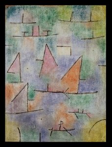Harbour with Sailing Ships by Paul Klee