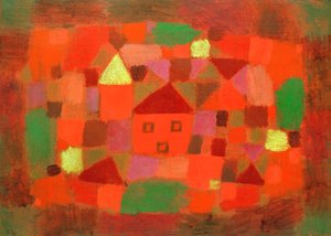 Landscape with Sunset by Paul Klee