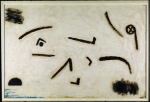 Untitled (Signs on Black Background) by Paul Klee